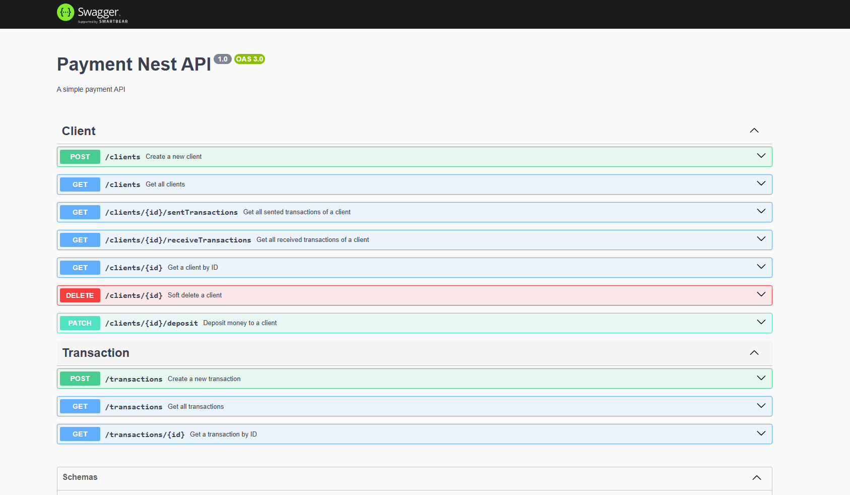 Simple Bank API